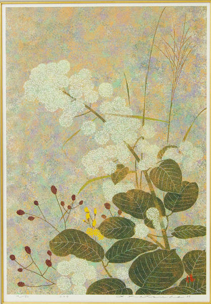 No 226 White Flower and Wild Mountain Grass