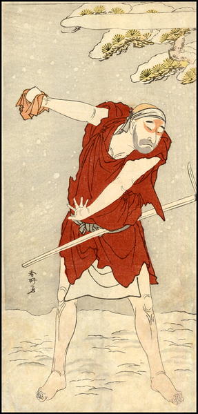 Actor Onoe Matsusuke I as a mendicant monk - gannin bozu