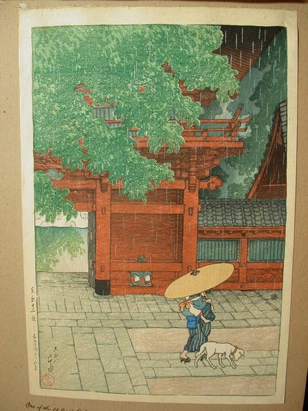 May rain at the Sanno Temple