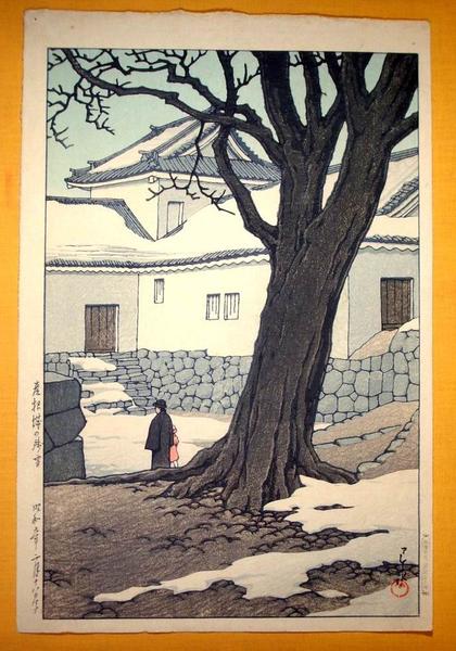 Lingering Snow at Hikone castle