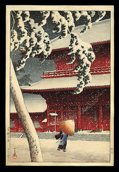 Snow at Zojoji Temple, Shiba (Zojyoji)