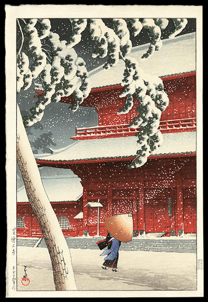 Snow at Zojoji Temple, Shiba (Zojyoji)