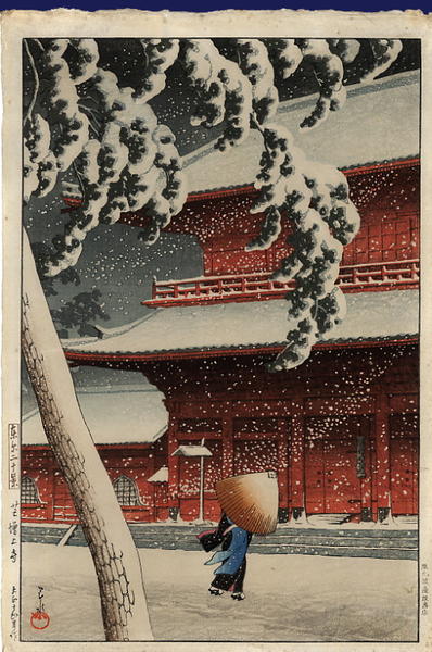 Snow at Zojoji Temple, Shiba (Zojyoji)