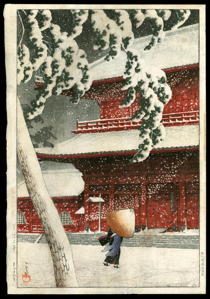 Snow at Zojoji Temple, Shiba (Zojyoji)