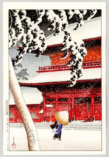 Snow at Zojoji Temple, Shiba (Zojyoji)