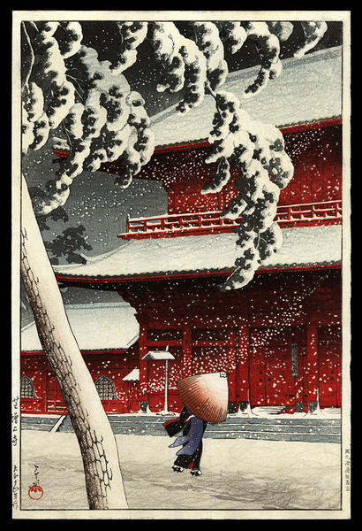 Snow at Zojoji Temple, Shiba (Zojyoji)