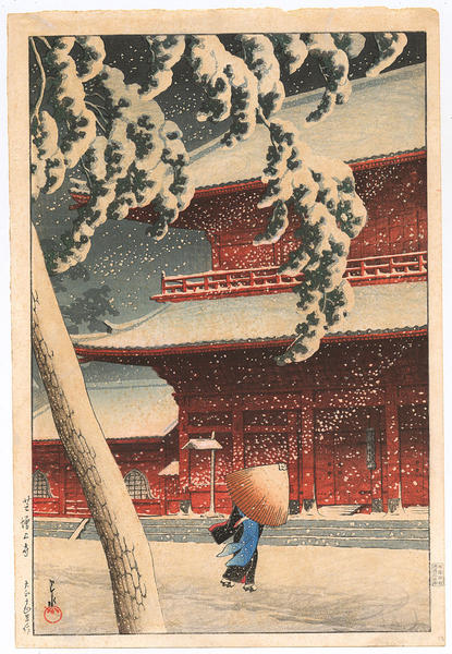 Snow at Zojoji Temple, Shiba (Zojyoji)