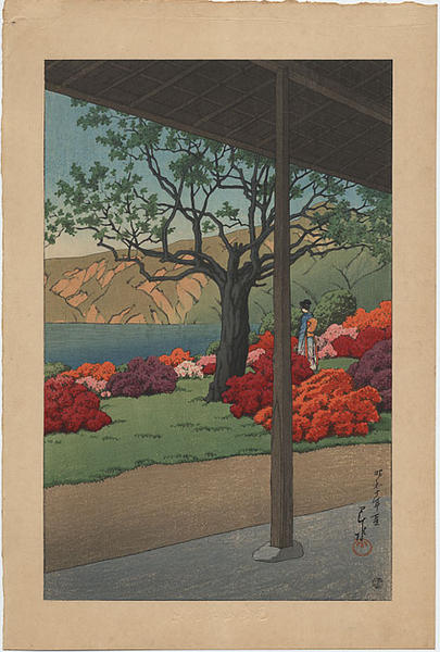 Bijin in an Azalea Garden