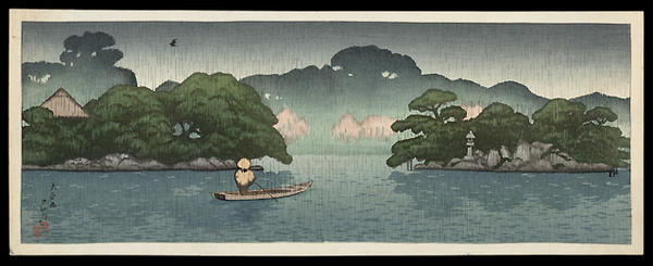 Small Boat in a Spring Shower