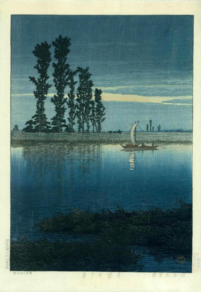 Evening at Ushibori - Twilight at Ushibori