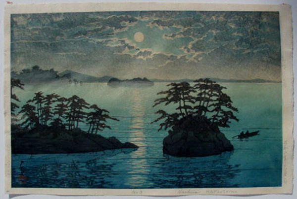 Futago Island - Moonlight At Matsushima