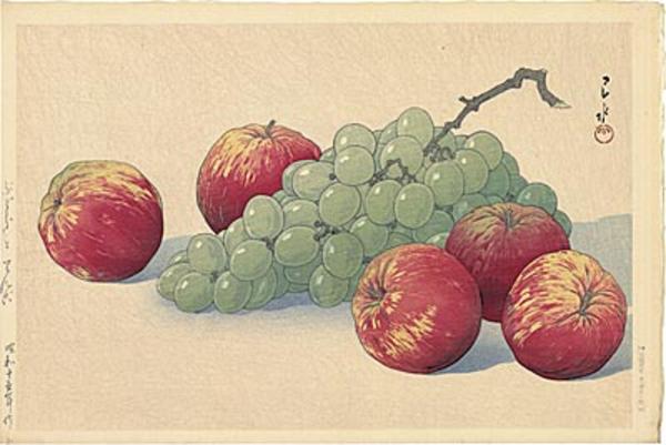 Grapes and apples