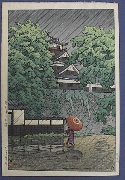 Kumamoto Castle in Samidare (Rain in May)