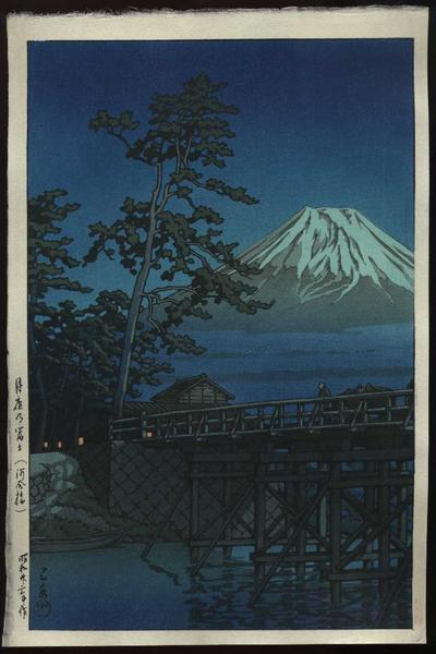 Mt. Fuji in Moonlight, Kawaibashi
