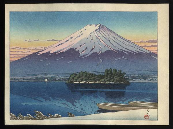 Mt Fuji reflected in Lake Kawaguchi