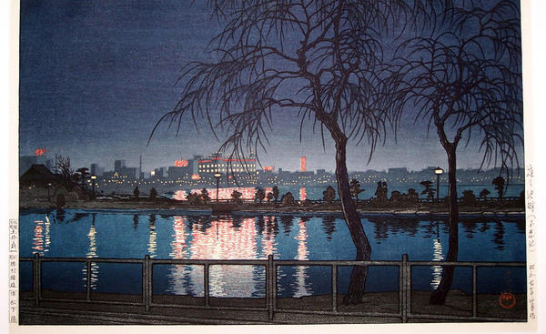 Night at the Pond Edge- Shinobazu Pond