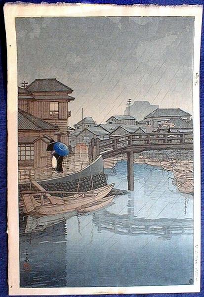 Rainy Season at Ryoshimachi, Shinagawa