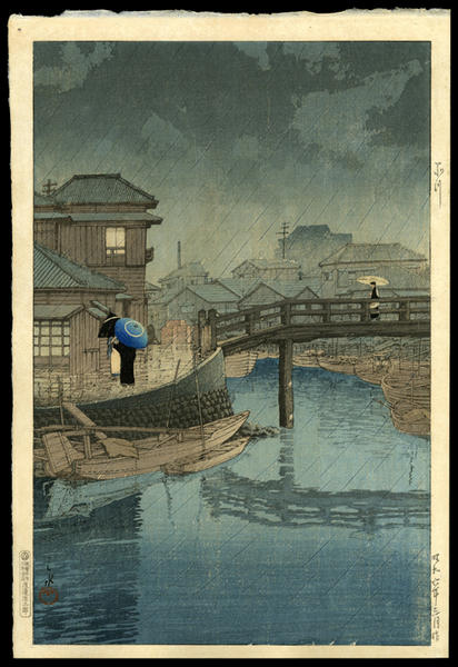 Rainy Season at Ryoshimachi, Shinagawa