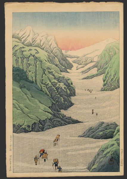 Snow valley of Mount Hakuba