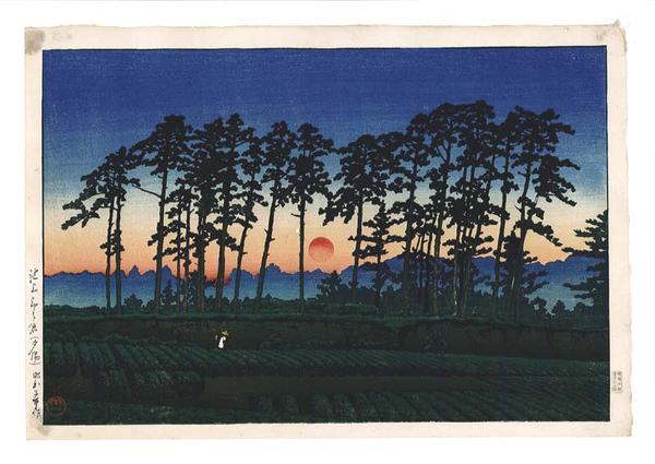 Sunset at Ichinokura, Ikegami