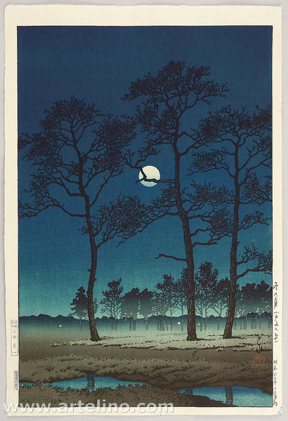 Winter Moon at Toyamagahara