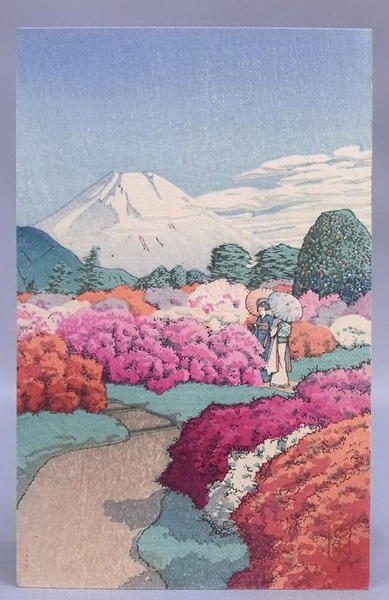Women strolling in a Azalea Garden