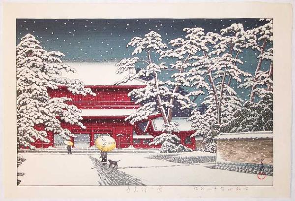 Zojoji Temple in Snow