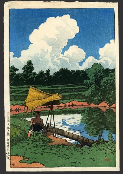Irrigation -  a scene in Sado