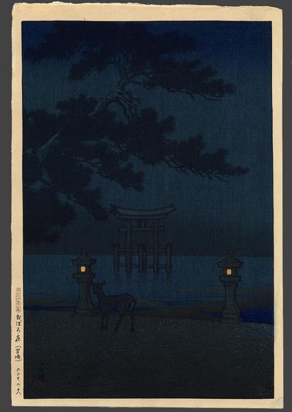Hazy night at Miyajima - Oboroyo (Miyajima)