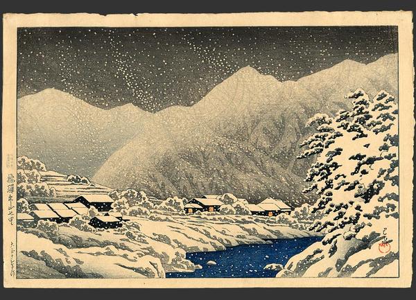 In the Snow, Nakayama-shichiri Road, Hida