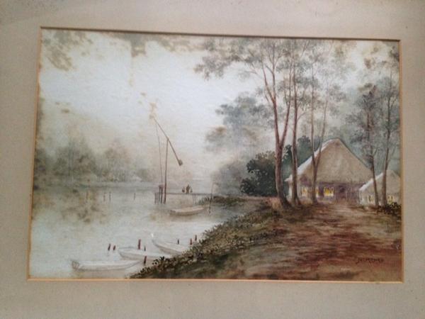 Farm by River, Morning