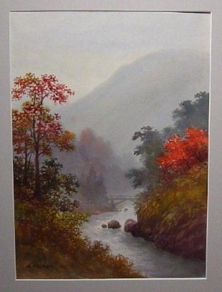 Bridge and River In Autumn