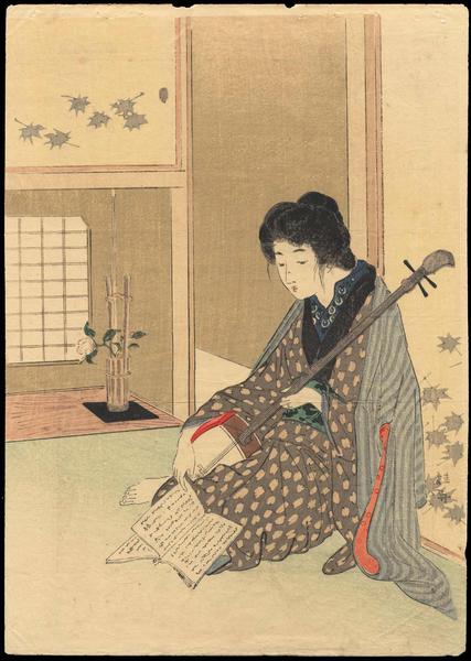Bijin and Shamisen