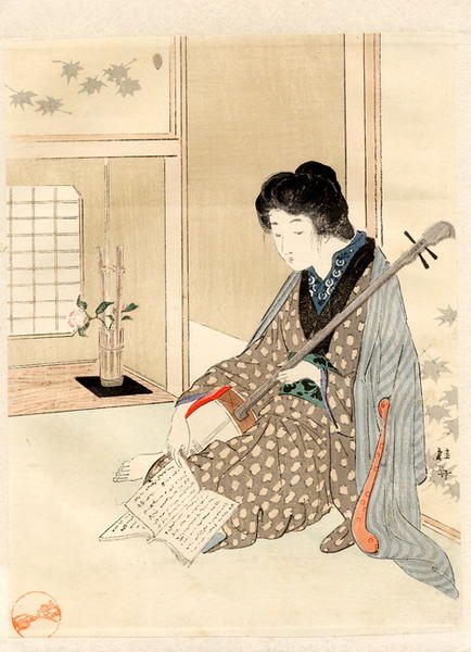 Bijin and Shamisen