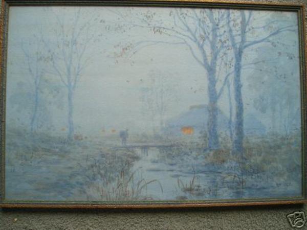 Farmhouse in mist