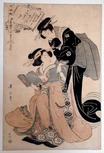 Two Beauties with Books