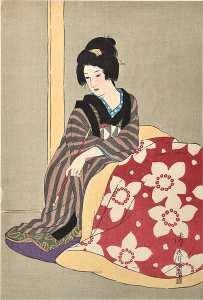 Beauty Seated at a Kotatsu