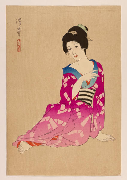 Bijin in Summer Kimono