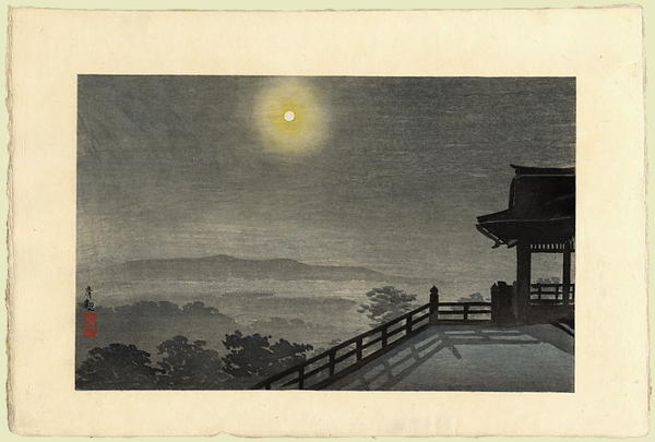 Cool Moon Evening at Kiyomizudo in the Eastern Capital