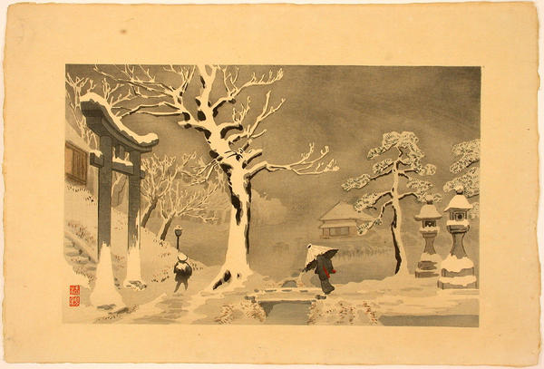 Snowy Evening in the Environs of Mukojima