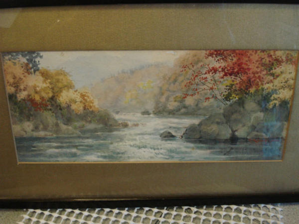 Flowing Stream in Autumn