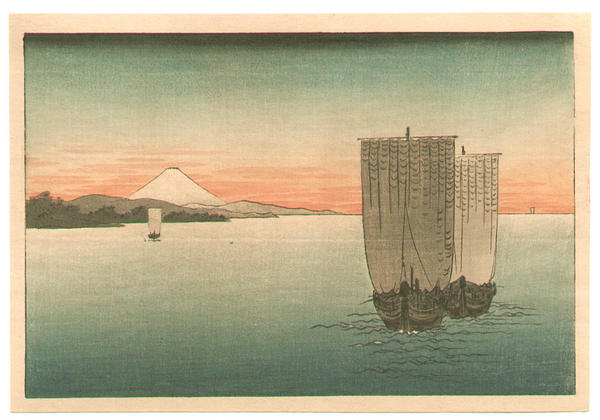 Sunset on Suruga bay