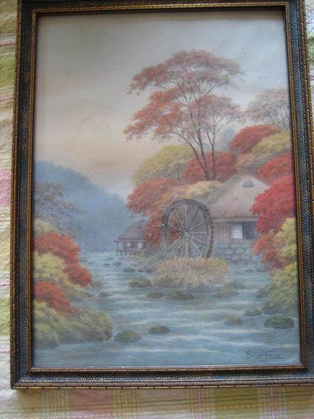 Waterwheel in autumn