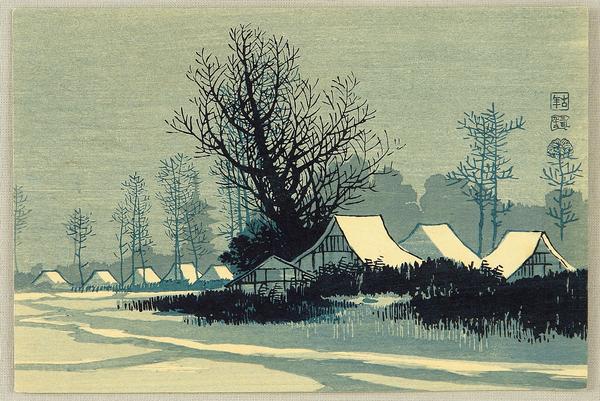 Village Snow Scene