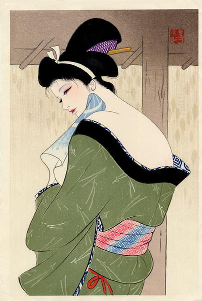 Bijin with Bare Back