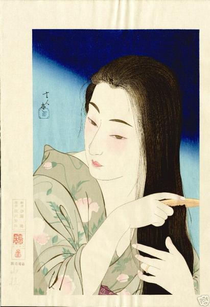Combing the Hair (Kamisuki)