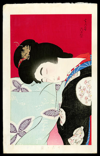 Utatane- A nap (red background)
