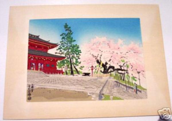 The Sambutsudo Temple in Spring