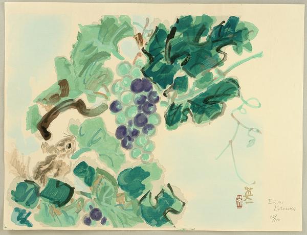 Squirrel and grapes