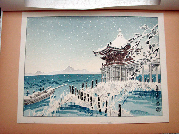 The Katata Ukimido Temple in the Lake Biwa